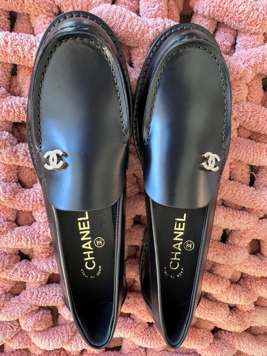CHANEL Shoes - Chanel Black Mocassins,sold out style, perfect condition,